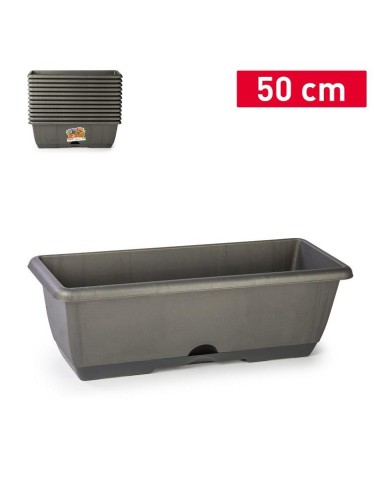 JARDINERA BALCONERA 50 SIN SOPORTE ANTRACITA