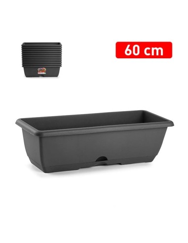 JARDINERA BALCONERA 60 SIN SOPORTE ANTRACITA