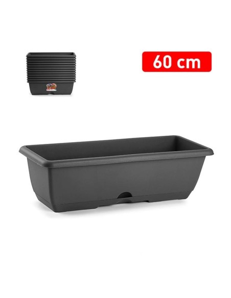 JARDINERA BALCONERA 60 SIN SOPORTE ANTRACITA