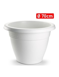 MACETA REDONDA 70 CM BLANCO