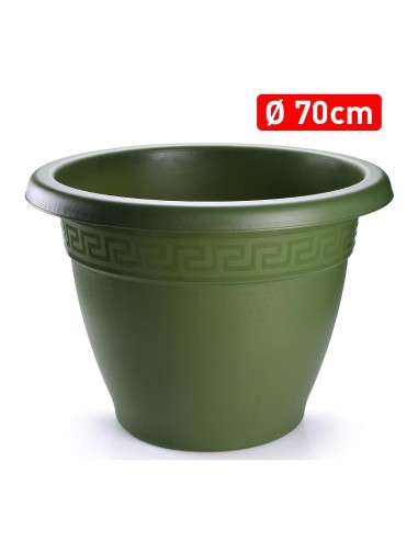 MACETA REDONDA 70 CM VERDE JAR
