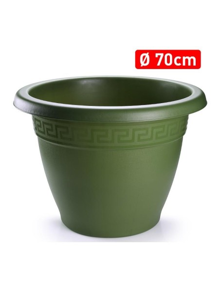 MACETA REDONDA 70 CM VERDE JAR