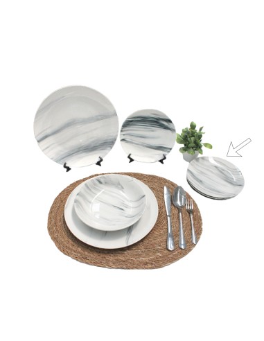 PLATO (19 CM) (MARMOL NEGRO)