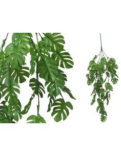 COLGANTE MONSTERA SOFT X5 -72CM (VERDE)