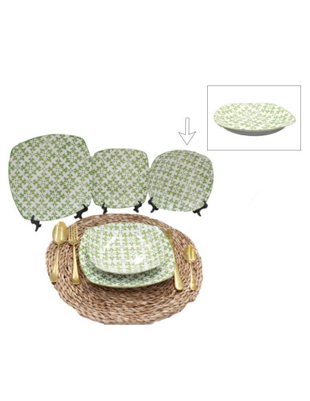 PLATO HONDO (21 Cm) CUADRADO (DIS.8)