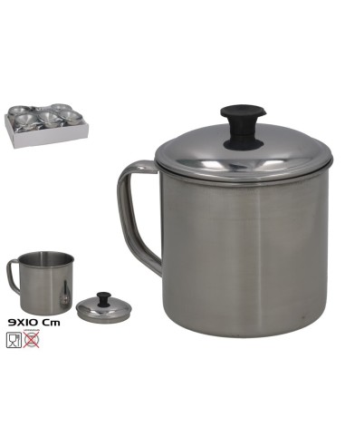 JARRA  MUG  CON TAPA DIA 9X10 CM