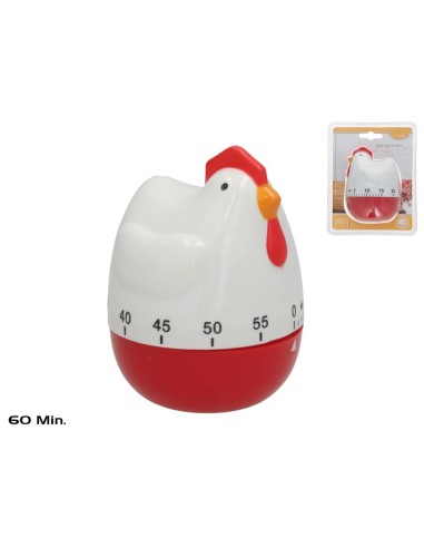 RELOJ COCINA GALLO 9X6,5 CM