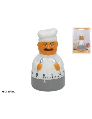 RELOJ COCINA COCINERO 10X5,5 CM