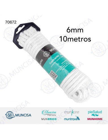 CUERDA TENDER 6MM 10M.BLANCO