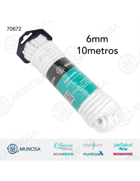 CUERDA TENDER 6MM 10M.BLANCO