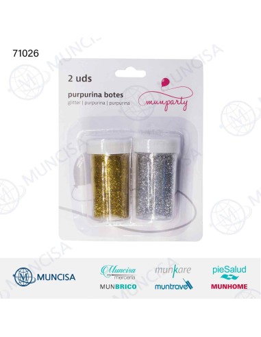 PURPURINA COLORES SURT.2UDS.