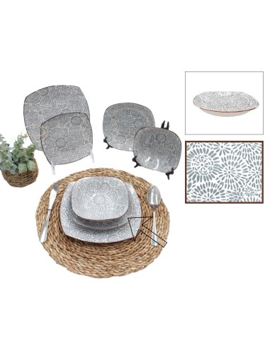 PLATO HONDO (21 Cm) CUADRADO (DIS. 5)