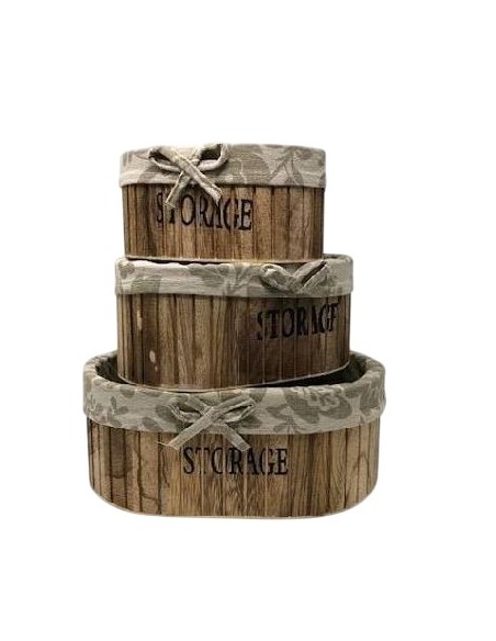 JGO 3 CESTAS DE MADERA