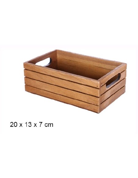 CAJA MADERA CAOBA 20X13X7CM
