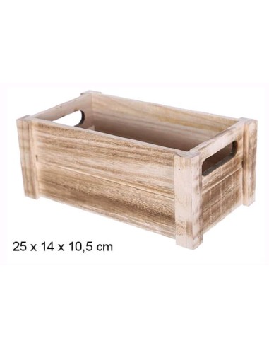 CAJA MADERA BLANCA 21.5x12.5x9.5cm