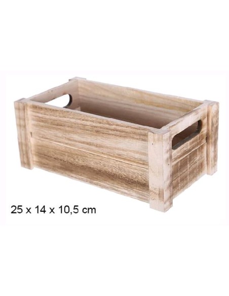 CAJA MADERA BLANCA 21.5x12.5x9.5cm