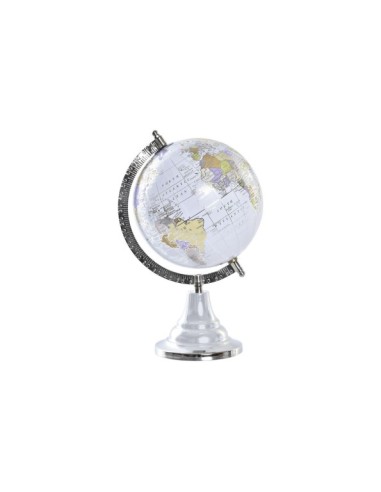 GLOBO TERRAQUEO ALUMINIO PVC 17X15X28 GRIS