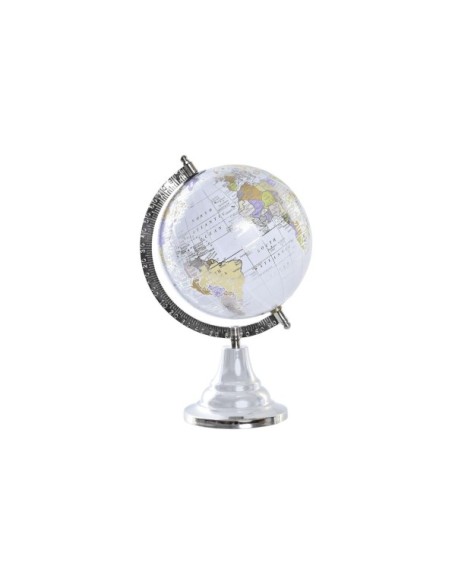 GLOBO TERRAQUEO ALUMINIO PVC 17X15X28 GRIS