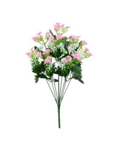 RAMO RELLENO MINI FLOR X 9- 51CM (ROSA)