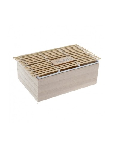 CAJA MDF RATAN 25X15X9 NATURAL