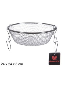 CESTO ACERO INOXIDABLE PARA FREÍR 24 CM