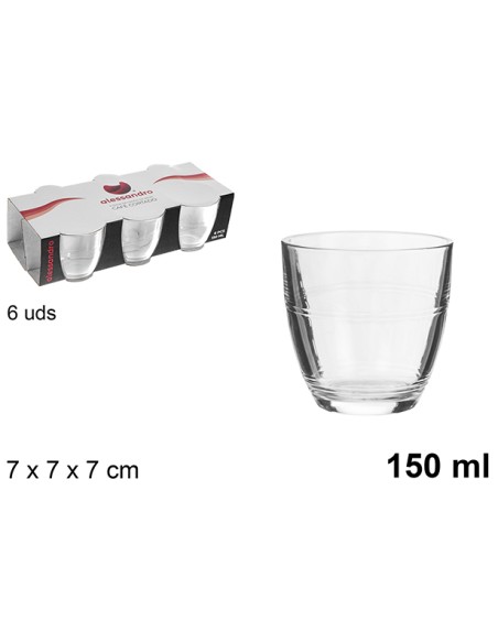 VASO 150ML 6UND CAFE