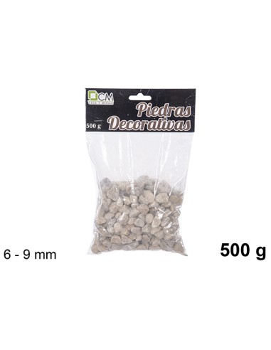 PIEDRA DECORATIVA AMARILLA 6-9 MM (500 GR.)