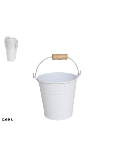 CUBO ZINCADO ROLY 0.69 LT BLANCO