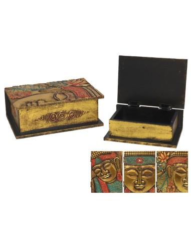 SET 2 CAJAS BUDA 20X15 CM ORO 3 STD