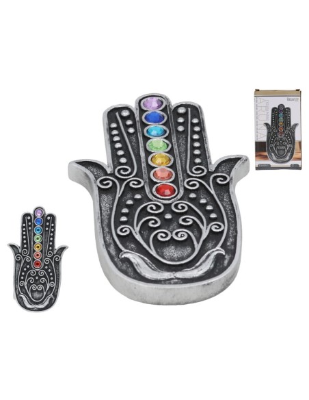 FIGURA MANO DECO ARUNA 14,2X8,2X1,1 CM RESINA