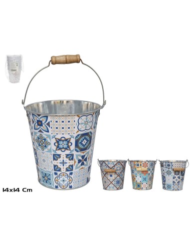 CUBO ZINCADO C/ASA CONAN 3SRT 14X14 CM