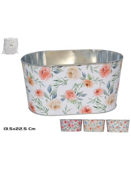 CUBO ZINCADO OVAL FLAVIO 3SRT 22,5X13,5X11 CM