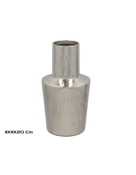 JARRON DECORATIVO NIQUEL 11X11X20CM