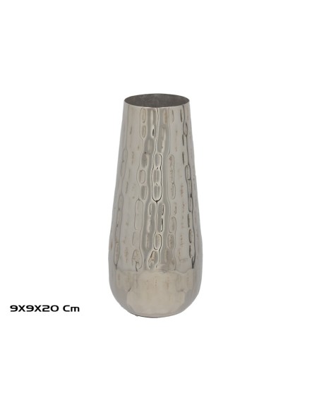 JARRON DECORATIVO NIQUEL 9X9X20CM