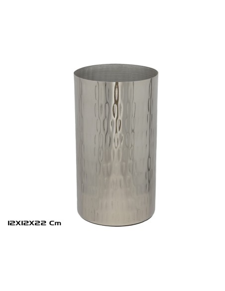 JARRON DECORATIVO NIQUEL 12X12X22CM