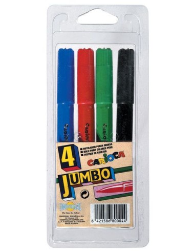 ROTULADORES 4UND JUMBO CARIOCA