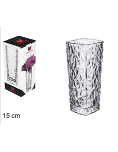 FLORERO CRISTAL CUADRADO CÁCERES 15CM