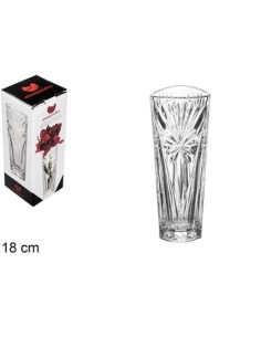 FLORERO CRISTAL TRIÁNGULO MILÁN 18CM