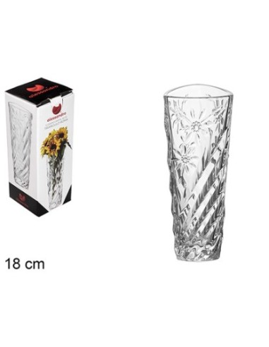 FLORERO CRISTAL TRIANGULO ROMA 18CM