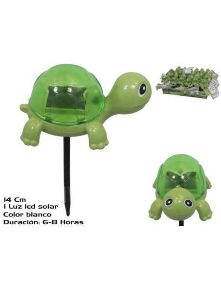 TORTUGA SOLAR 1LED 40 MAH 14X10 CM