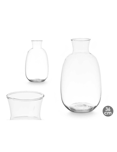 JARRON CRISTAL CUELLO 36CM