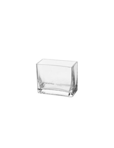 FLORERO CRISTAL RECTANGULAR 12X6X10CM