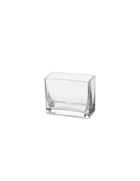 FLORERO CRISTAL RECTANGULAR 12X6X10CM