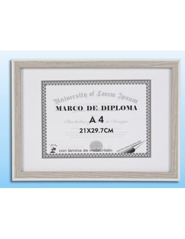 MARCO DIPLOMA GRIS/BL A4 DM-8116(12/24)