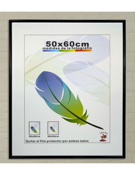 MARCO NEGRO FACIL PVC-510 50X60CM (4/8)