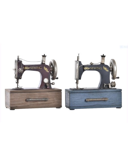 DECORACION METAL 23X12X23,5 MAQUIN COSER 2 SURT.