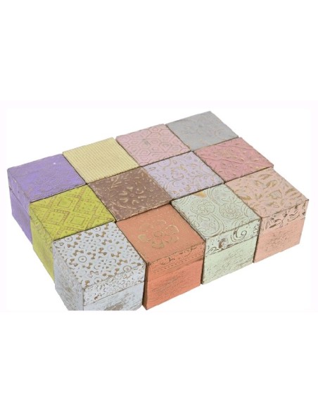 JOYERO MANGO ALUMINIO 5X5X5 12 SURTIDO