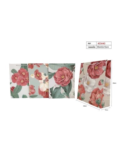 BOLSA DE REGALO 40X30X12CM 4COL