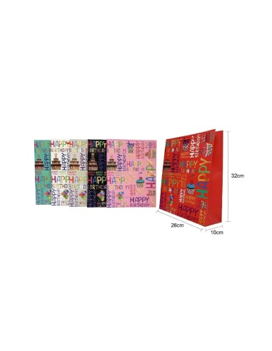 BOLSA DE REGALO 26*32*10CM 4MOD. (422236)