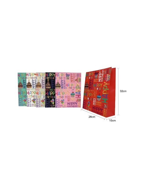 BOLSA DE REGALO 26*32*10CM 4MOD. (422236)